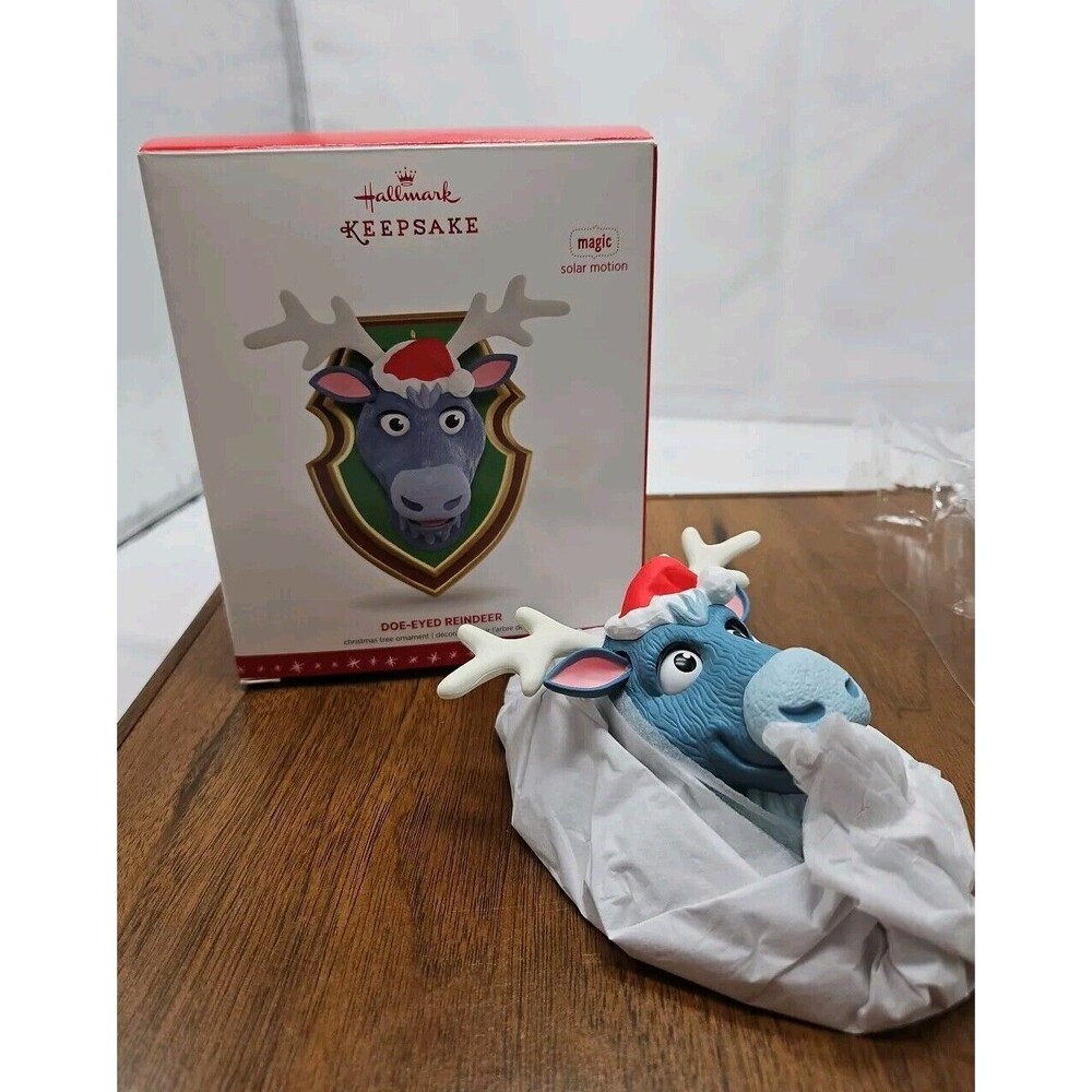 Hallmark Keepsake Ornament Magic Solar Motion DOE-EYED REINDEER 2016